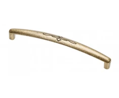 Zamak handle OLBIA C=128 mm antique brass