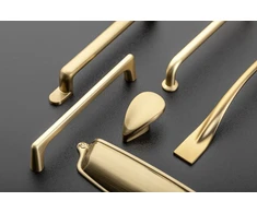 Zamak handle OTTO C = 128 mm champagne
