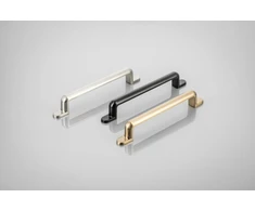 Zamak handle OTTO C = 128 mm inox