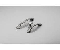Zamak handle PALERMO C=96 mm antique sidabrinis