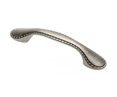 Zamak handle PALERMO C=96 mm antique sidabrinis
