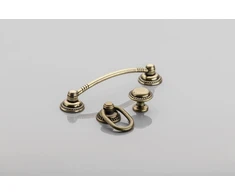 Zamak handle RENNES C=96mm antique brass