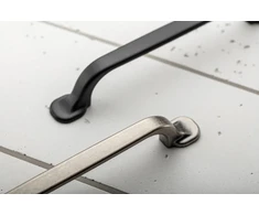 Zamak handle RETRIS C = 128 mm juodas matt