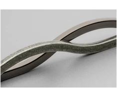 Zamak handle VITO C=160 mm juodas chrome (BN)