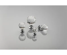 Zamak knob Crystal Palace A 20mm chrome + CRYSTAL