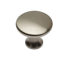 Zamak knob UDINE brushed steel