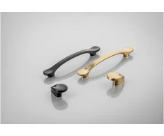 Zamak knob VENICE matt juodas