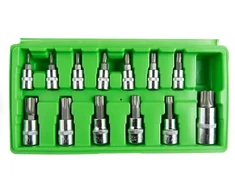 ŽVAIGŽDINIŲ "TORX" GALVUČIŲ-ANTGALIŲ KOMPLEKTAS, 13VNT. DS1230