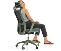 Biuro kėdė Desktronic SitOne Žalia, 4D porankiai, 6 reguliuojami taškai, BIFMA sertifikatas