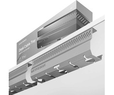 Desktronic Darbo stalo metalinis laidų laikiklis Pilkas