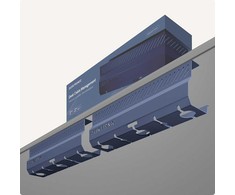 Desktronic Darbo stalo metalinis laidų laikiklis Mėlynas