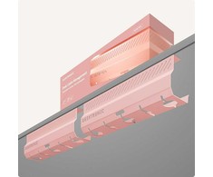 Desktronic Darbo stalo metalinis laidų laikiklis Rožinis