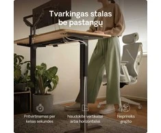 Desktronic Magnetinis darbo stalo laidų laikiklis, Metalinis, Juodas