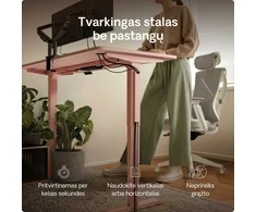 Desktronic Magnetinis darbo stalo laidų laikiklis, Metalinis, Rožinis