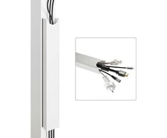 Desktronic Magnetinis darbo stalo laidų laikiklis, Metalinis, Baltas