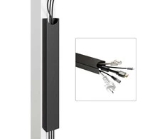 Desktronic Magnetinis darbo stalo laidų laikiklis, Metalinis, Juodas