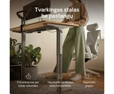 Desktronic Magnetinis darbo stalo laidų laikiklis, Metalinis, Pilkas