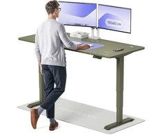 Elektrinis reguliuojamo aukščio stalas Desktronic HomePro Žalias/Žalias, 180x80cm, Dvigubas motoras, USB ir USB-C įkrovimo lizdai