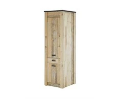Aukšta virtuvės spintelė Imv Sherwood, 62 cm, ruda/pilka