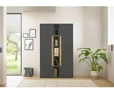 Biuro spinta Imv City, 120 cm, antracitas/ąžuolinė