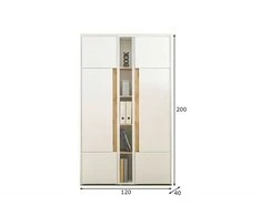 Biuro spinta Imv City, 120 cm, balta/ąžuolas