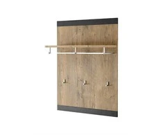 Drabužių kabykla Imv Brügge, 80x42xH107 cm, kaštonas/pilka