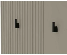Drabužių kabykla Lucrezia, 85 x 26 x 133 cm, pilka / ąžuolas