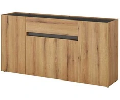 Komoda Imv City, 170 cm, ažuolinė/antracitas