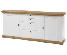 Komoda Imv Landhaus, 210 cm, baltoji pušis/ąžuolas