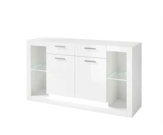 Komoda Imv Meran, 150 cm, baltas blizgus