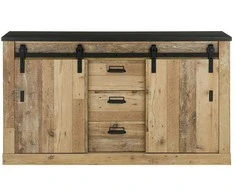 Komoda Sherwood, 162 x 43 x 91 cm, ruda / pilka
