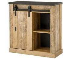 Komoda Sherwood, 93 x 38 x 91 cm, ruda / pilka