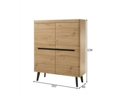 Komoda Imv Torge, 107x40xH134 cm, ąžuolas