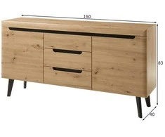 Komoda Imv Torge, 160 cm, ąžuolas