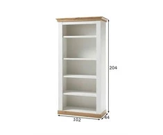 Lentyna Imv Landhaus, 102x44xH204 cm, baltoji pušis/ąžuolas