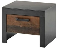 Naktinė spintelė Brooklyn, ruda/pilka