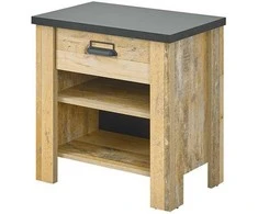 Naktinė spintelė Imv Sherwood, 60x39xH61 cm, ruda/pilka