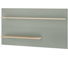 Sieninė lentyna Imv City, 150 cm, žalias/ąžuolas