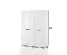 Spinta Bianco, 100 cm, baltas blizgesys