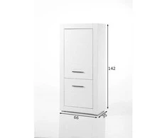 Spinta Bianco, 66 cm, baltas blizgesys