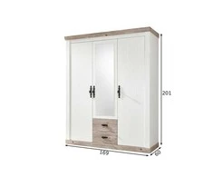 Spinta Imv Florenz, 169 cm, baltoji pušis/pušis