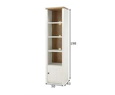 Spintelė-lentyna Imv Provence, 50 cm, baltoji pušis/ąžuolas