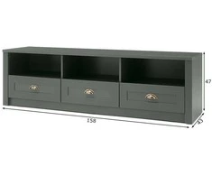 TV staliukas TV stovas Ascot, 158 cm, tamsiai žalia