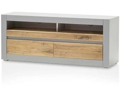 TV stovas Casablanca, 150 cm, ąžuolinė/matinė pilka
