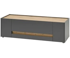 TV stovas City, 140 cm, antracitas/ąžuolinė