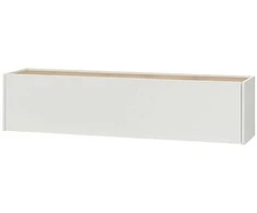 TV stovas City, 150 cm, balta/ąžuolinė
