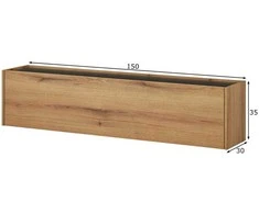 TV staliukas TV stovas Imv City, 150 cm, ažuolinė/antracitas