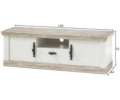 TV staliukas TV stovas Imv Florenz, 156 cm, baltoji pušis/pušis