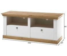 TV stovas Imv Landhaus, 152 cm, baltoji pušis/ąžuolas