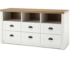 TV stovas Imv Provence, 130 cm, baltoji pušis/ąžuolas